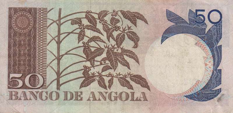ANGOLA 50 ESCUDOS 1973 P15  F