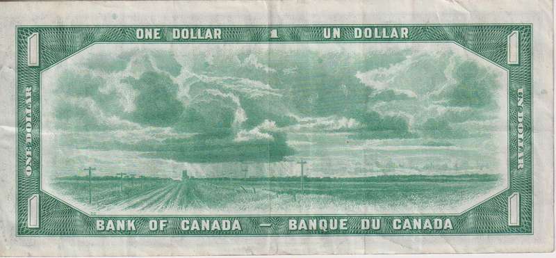 CANADA 1 DOLLAR 1954 P78 VF
