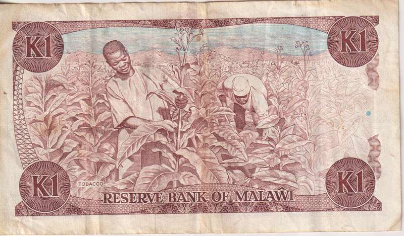 MALAWI 1 KWACHA 1986 P19  VF