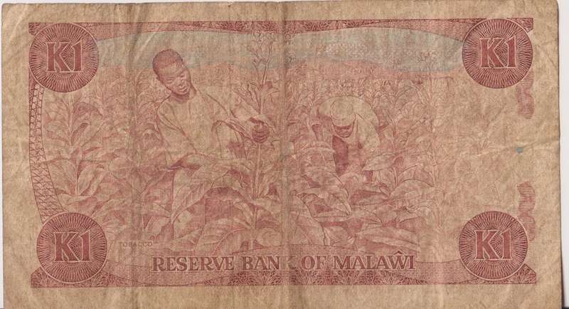 MALAWI 1 KWACHA 1988 P19b  F