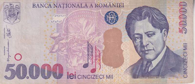 ROMANIA 50,000 LEI 2000 P109A  XF