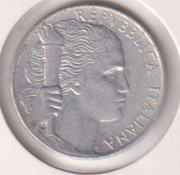 ITALY 5 LIRA 1949 IN COIN FLIP - ALUMINIUM