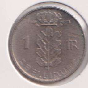 BELGIUM 1 FRANC 1956 IN COIN FLIP