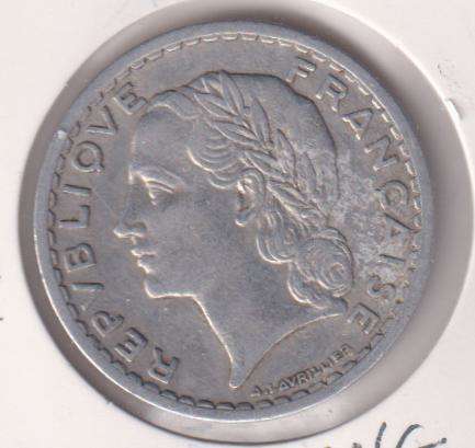 FRANCE 5 FRANCS  1945 IN COIN FLIP - ALUMINIUM