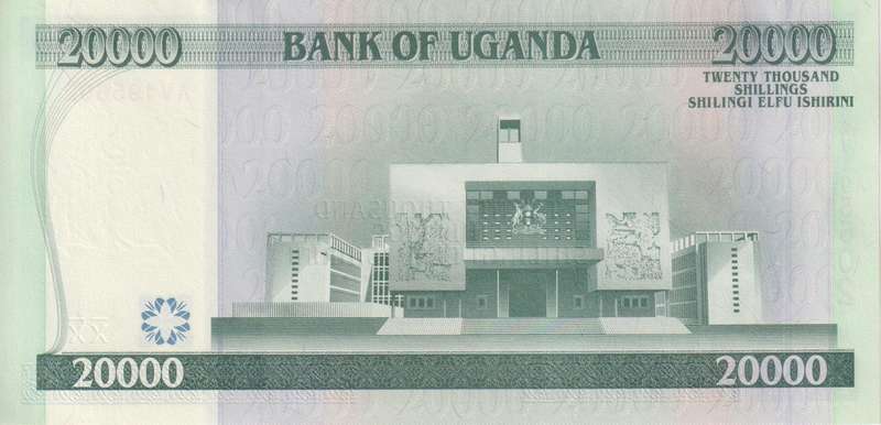 UGANDA 20,000 SHILLINGS 2002  P42 UNC