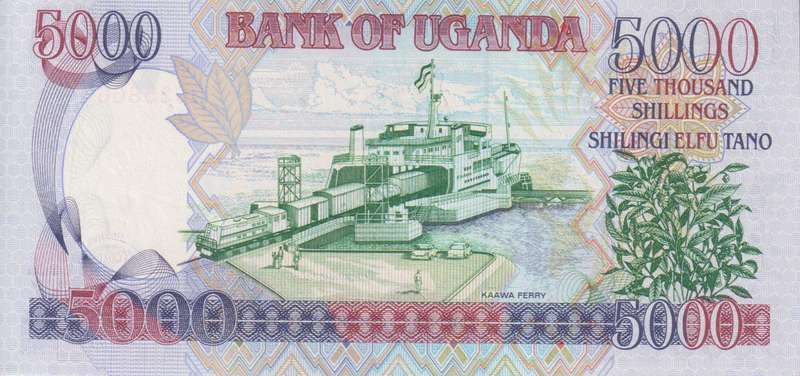 UGANDA 5000 SHILLINGS 2002  P40B UNC