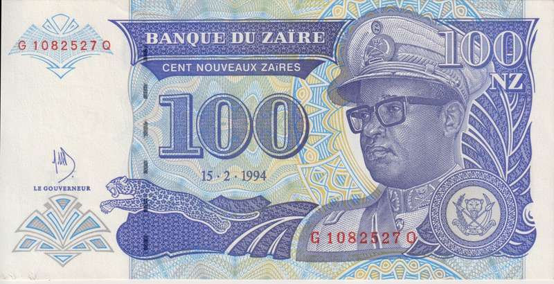 Zaire 100 ZAIRES 1994  P58 UNC