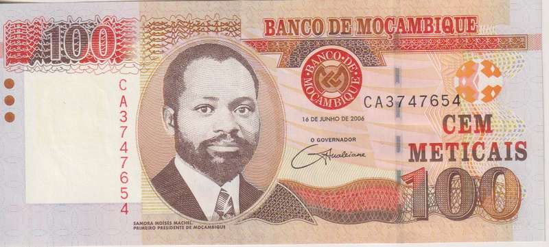 MOZAMBIQUE 100 METICALS 2006 P145A-UNC