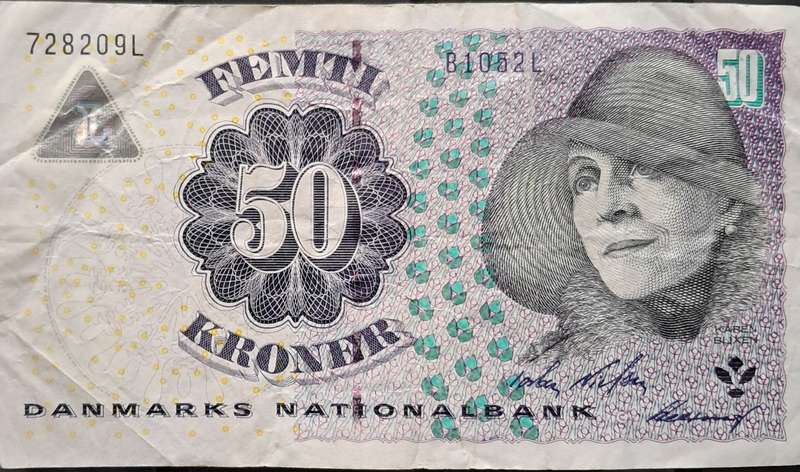DENMARK 50 KRONEN 2004 P60a  VF