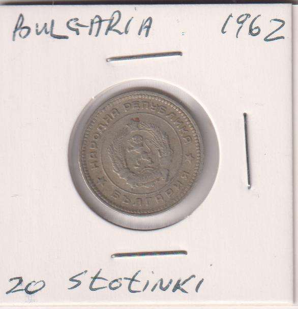 BULGARIA 20 STOTINKI 1962 - IN COIN FLIP