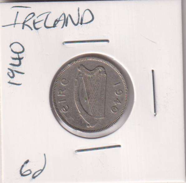 IRELAND 6 PENNIES 1940 - IN COIN FLIP