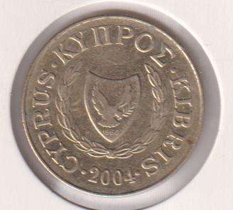 CYPRUS 5 MILS 2004  IN COIN FLIP