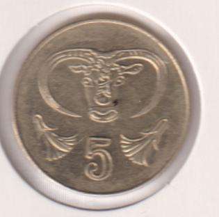 CYPRUS 5 MILS 2004  IN COIN FLIP