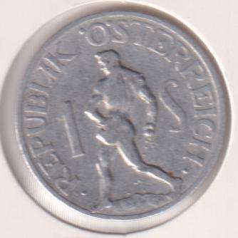 AUSTRIA 1 SHILLING 1947  IN COIN FLIP