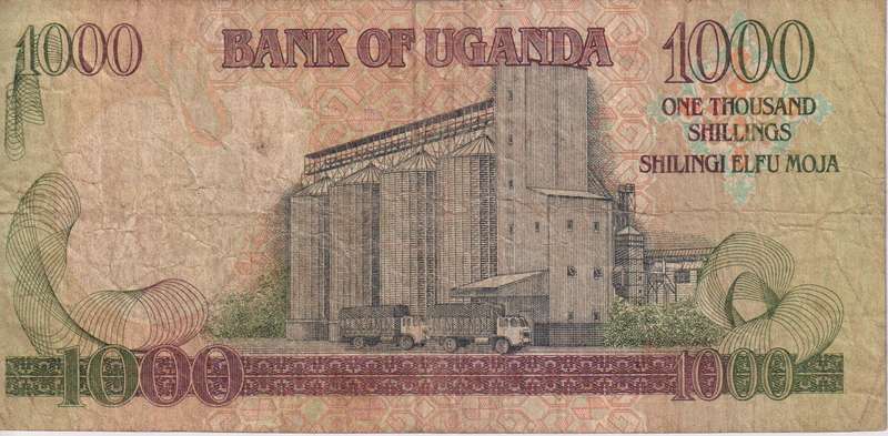 Uganda 1000 Shillings 2009 P-43b VF