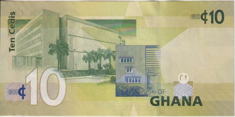 GHANA 10 Cedi 2007 P39 A-UNC