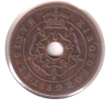 SOUTHERN RHODESIA 1 PENNY 1951 IN COIN FLIP