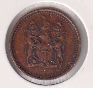RHODESIA ½ CENT  1970 IN COIN FLIP