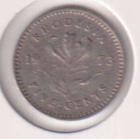 RHODESIA 5 cents  1973 IN COIN FLIP