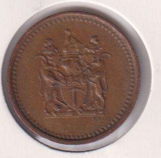 RHODESIA 1 CENT 1975 IN COIN FLIP