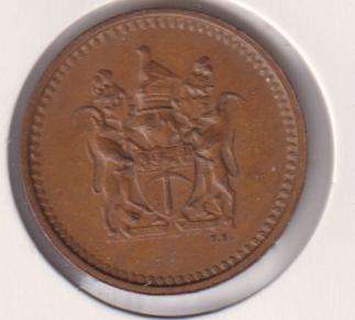 RHODESIA 1 CENT 1970 IN COIN FLIP
