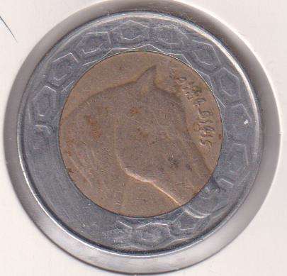 ALGERIA 100 DINARS  1993 (1414) bi-metal IN COIN FLIP