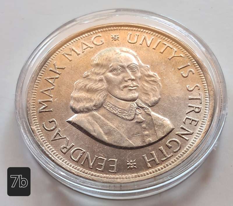 RSA - 1963  FIFTY CENT - SILVER 0.500  - IN CAPSULE