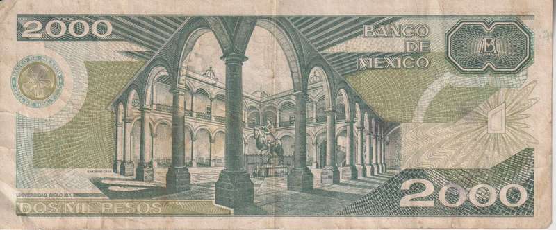 MEXICO 2000 Pesos  1987  P86 VF