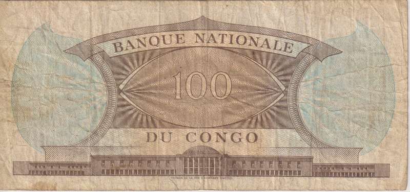 REPUBLIC OF CONGO 100 FRANCS  1961  P6  F