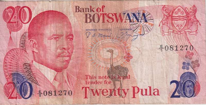 BOTSWANA - 20 PULA 2010  P10a  F