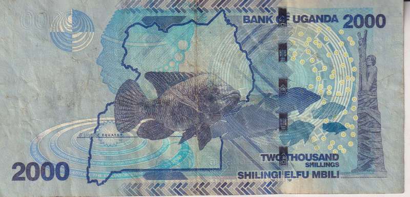 Uganda 2000 Shillings 2010. P50 VF