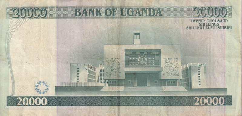 UGANDA 20,000 SHILLINGS 1999 P42 VF