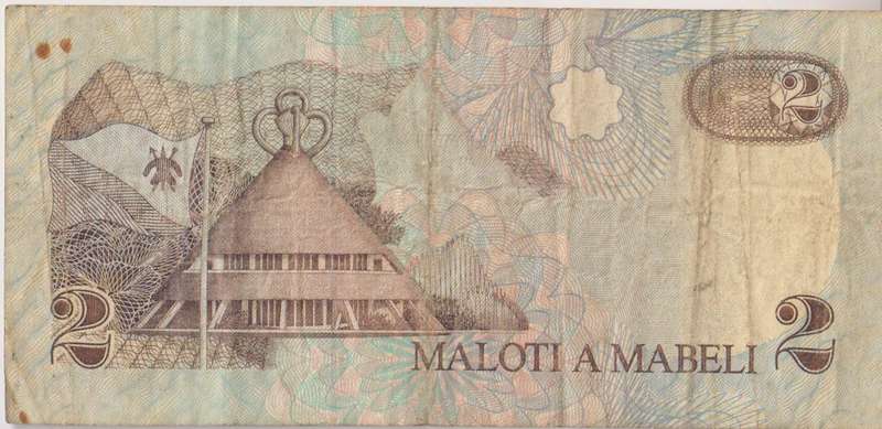 Lesotho 2 Maloti 1989 P9 VF