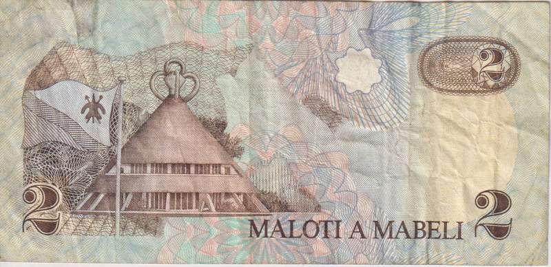 Lesotho 2 Maloti 1989 P9 VF