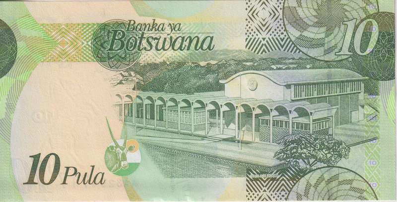 BOTSWANA - 10 PULA 2018 P35  XF
