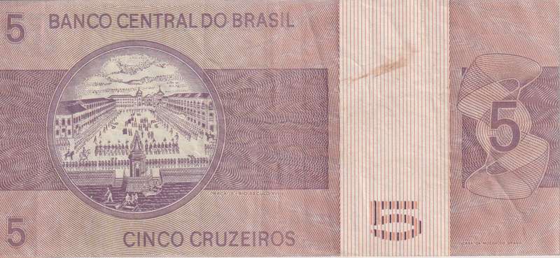 Brazil 5 Cruzeiros  1974 P192 VF