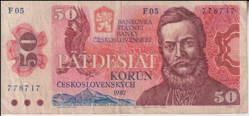 CZECHOSLOVAKIA 50 Korun 1987, P96 VF