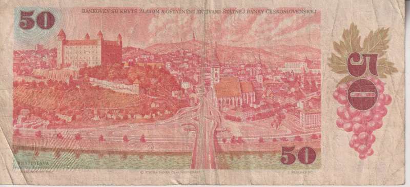 CZECHOSLOVAKIA 50 Korun 1987, P96 VF