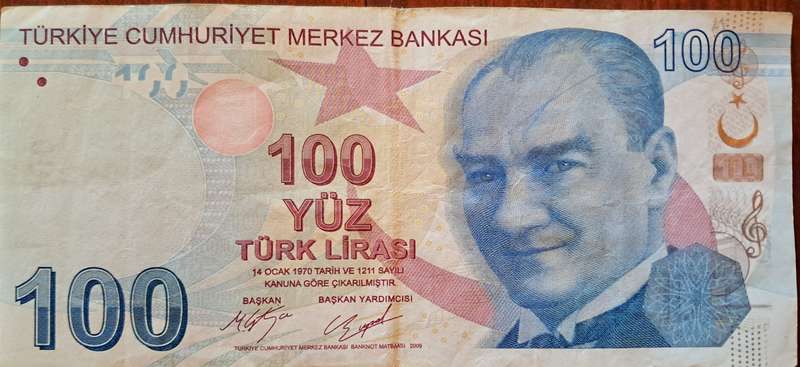 Turkey 100 Lira 2017 P-226 Used VF