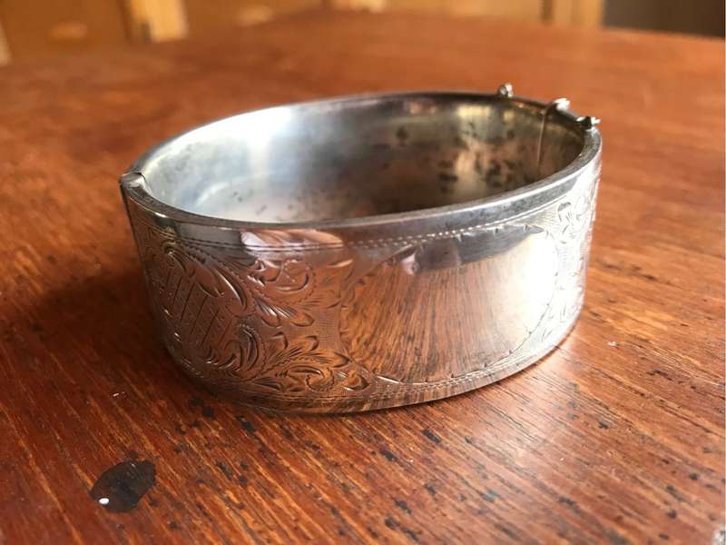 Sterling silver cuff bracelet