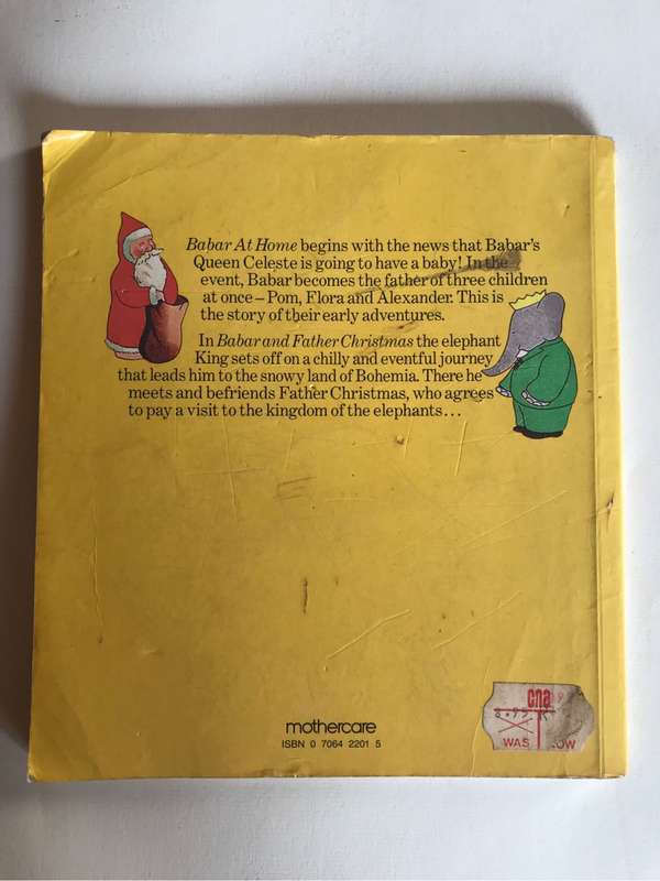Babar at Home and Barbar and Father Christmas by Jean de Brunhoff