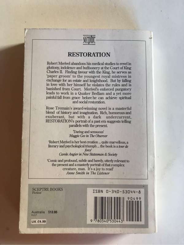 Restoration by Rose Tremain
