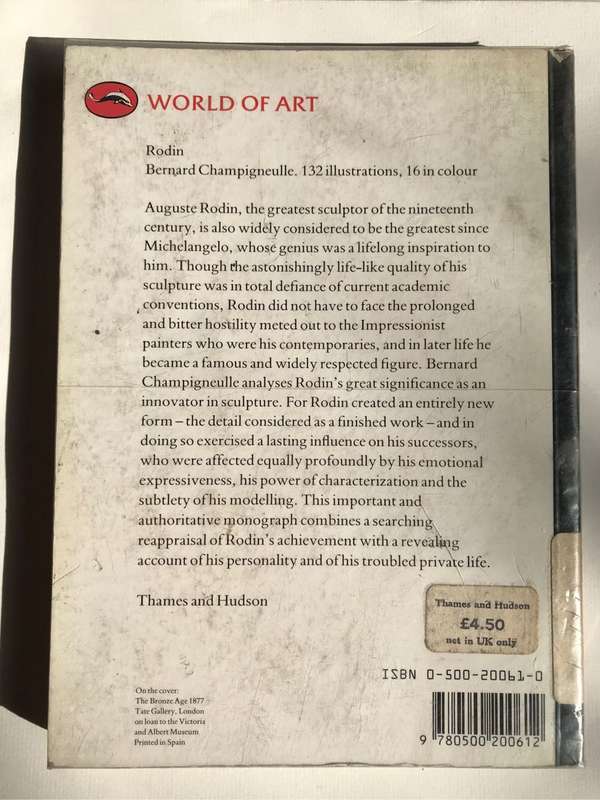 World of Art Series Rodin by Bernard Champigneulle