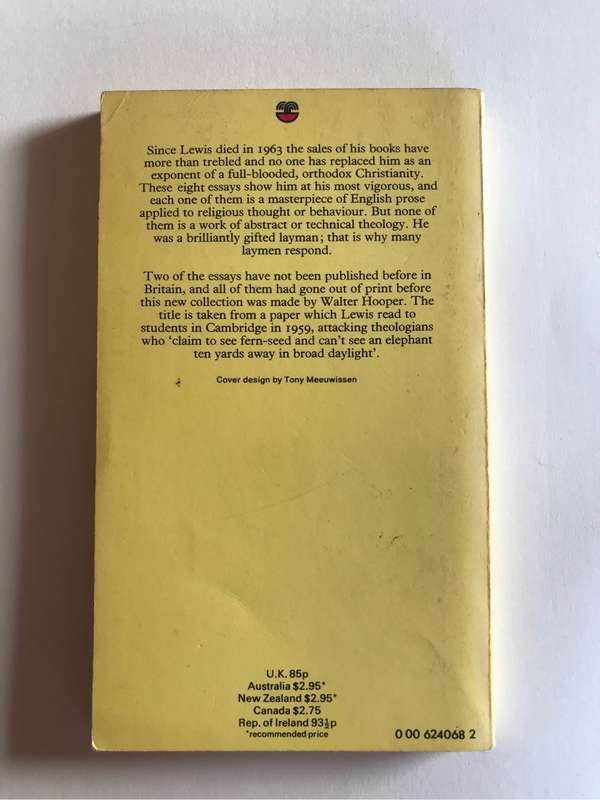 Fern-seed and Elephants by C. S. Lewis