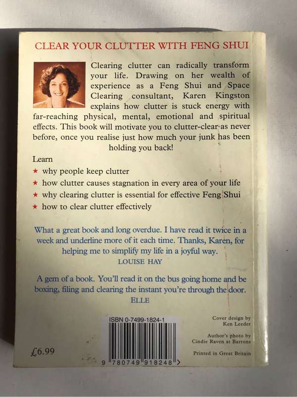 Clear Your Clutter With Feng Shui by Karen Kingston