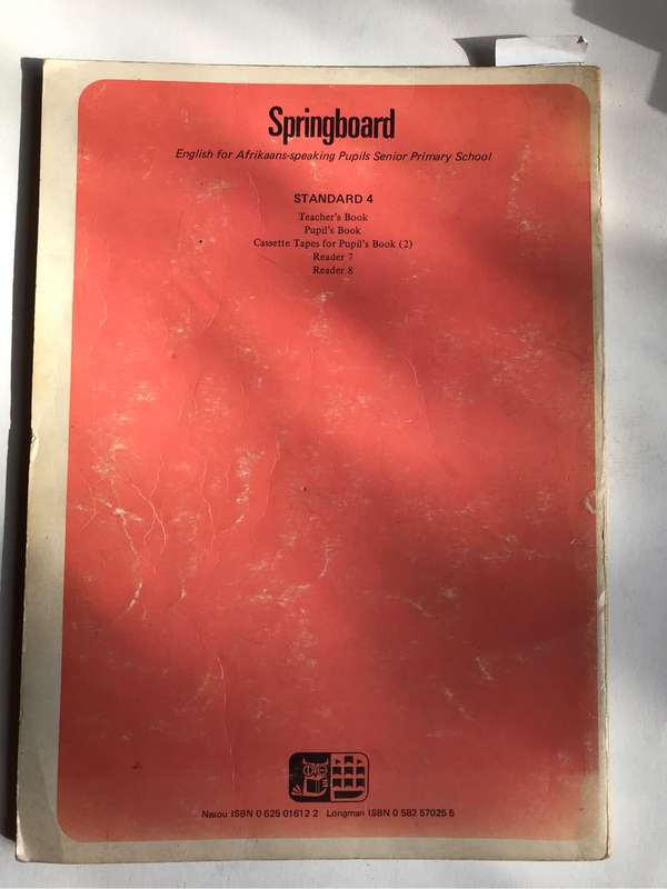 Springboard English for Afrikaans-speaking pupils. Senior Primary School. Standard 4 Pupil's Book