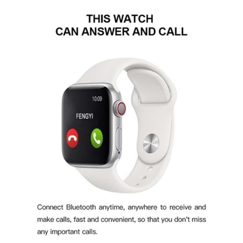 T500 Smartwatch and Fitness Tracker - WHITE