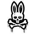 Toxic Bunny Sticker - Black