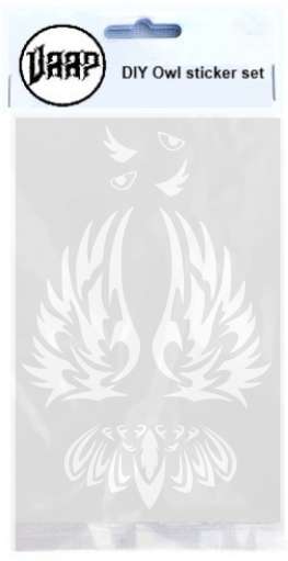 Decorative Sticker DIY Owl Set - White