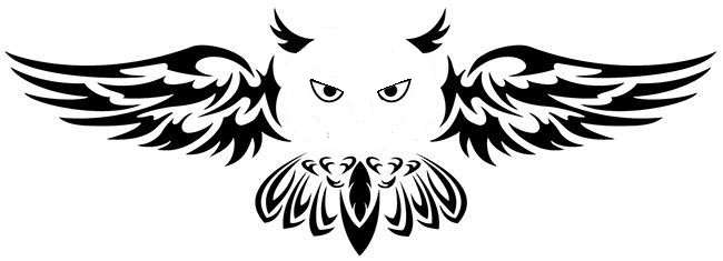 Decorative Sticker DIY Owl Set - Black